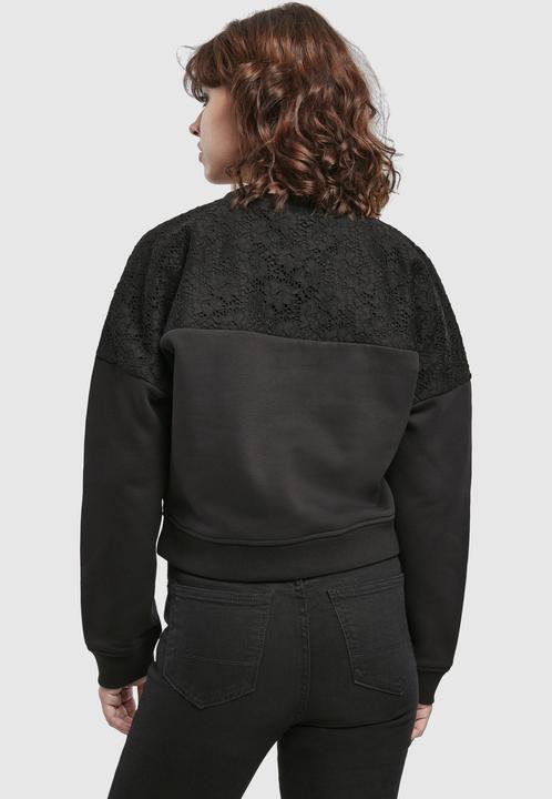 Produktbild Urban Classics Ladies Short Oversized Lace Inset Crew (M)