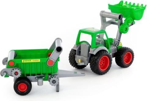 Produktbild Wader Traktor mit Frontlader und Anhänger