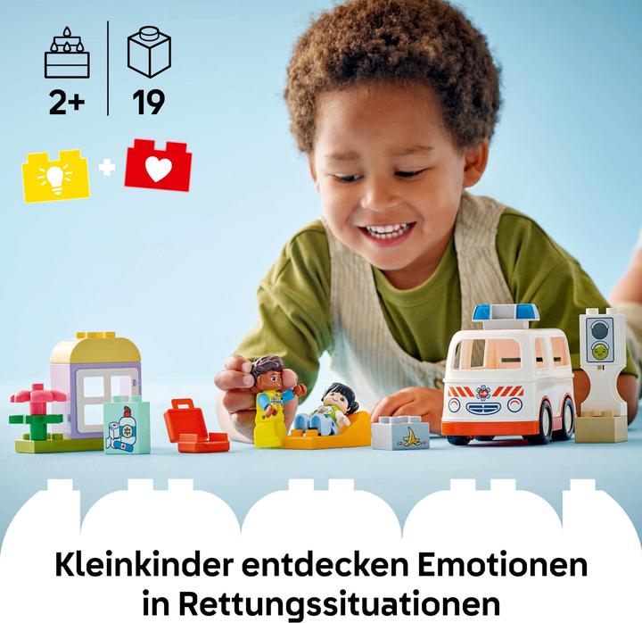 Productafbeelding LEGO Rettungswagen mit Fahrer (10447)