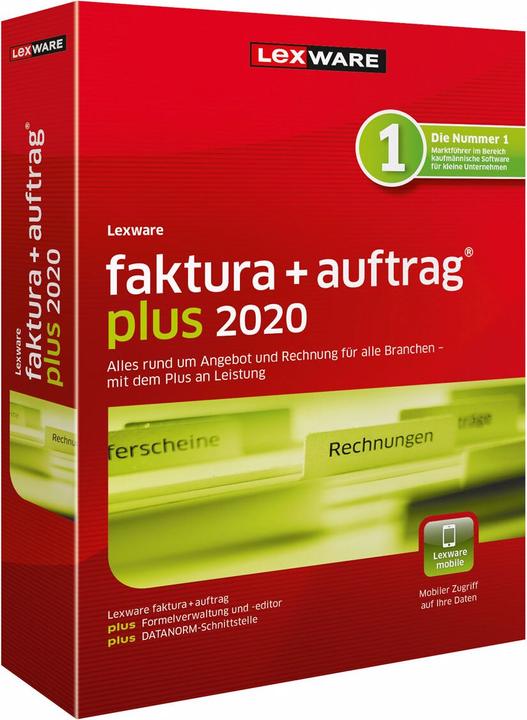 Produktbild Lexware Faktura+auftrag plus 2020 (1 User, 12 Monate)