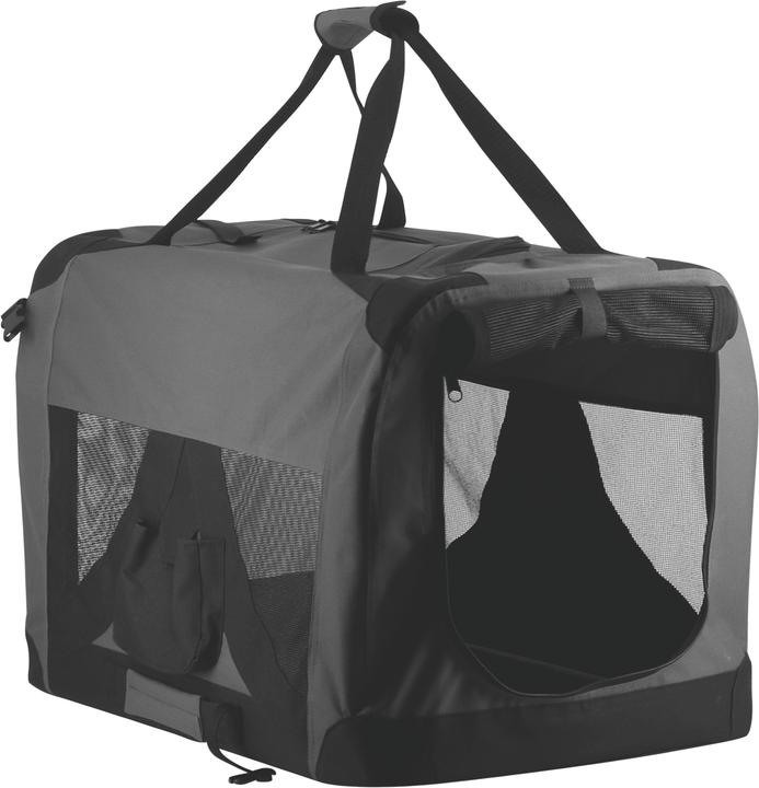 Actual product image Companion Pet Soft Crate, 91.4x63.5x63.5 cm, grå/sort XXL