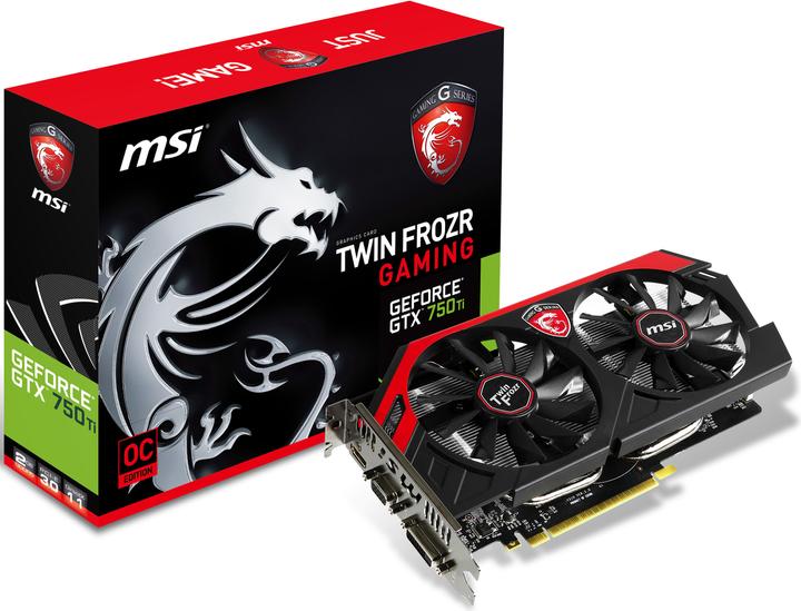 Actual product image MSI GeForce GTX 750 Ti TWIN FROZR GAMING OC (2 GB)