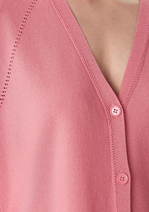 Immagine prodotto Comma Strickjacke Schimmernder Feinstrick-Cardigan mit Fledermausärmeln (L)