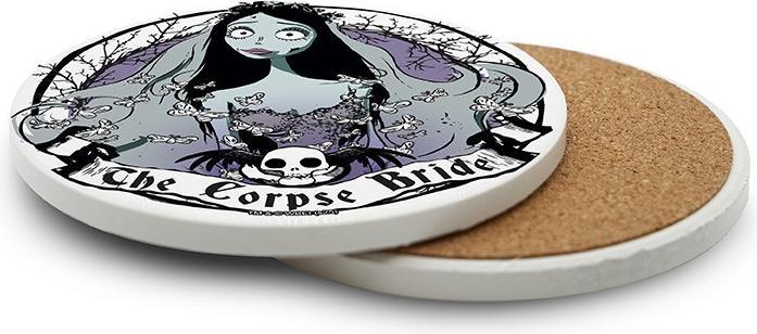 ABYstyle Corpse Bride Sottobicchiere Ceramica: Emily 10cm (1x, Dessous de verre)