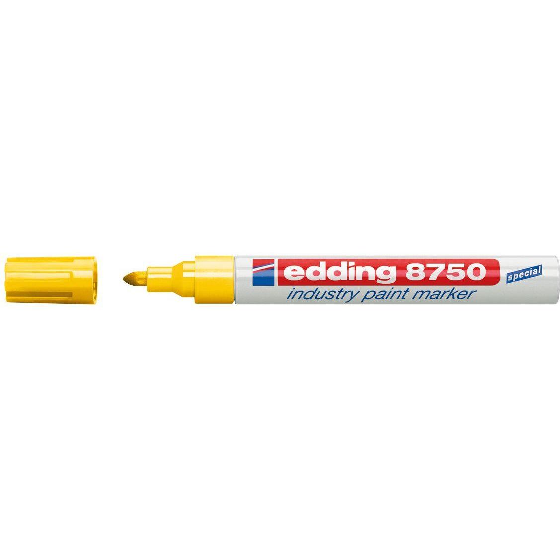 Edding, Marker, Spezialmarker 8750 industry paint marker (Gelb, 4 mm, 10 x)