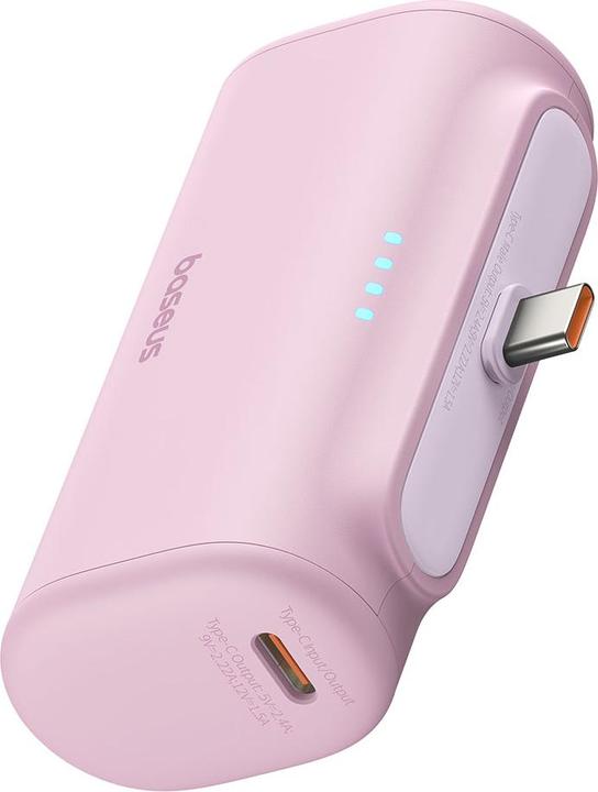 Actual product image Baseus Powerbank Compact USB-C 5000mAh, 20W (pink) (5000 mAh, 20 W, 18 Wh)