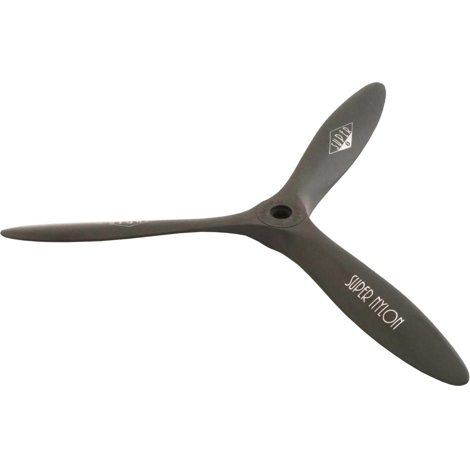 Super nylon 3-blatt 14x7" 36x18 cm grau 1stk. luftschraube