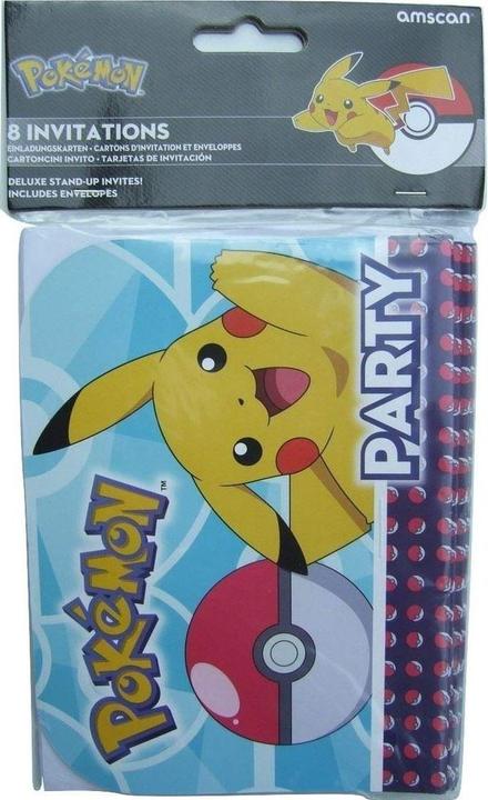 Immagine prodotto Sombo Inviti di compleanno Pokemon (8 pz.)