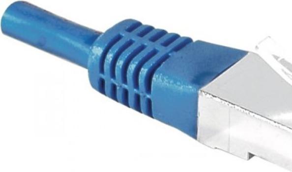 Actual product image Exertis Connect Patch cable S/FTP, PiMF, CAT.6, blue, 5.0 m Patch cable with particularly narrow bend protection (S/FTP, CAT6, 5 m)
