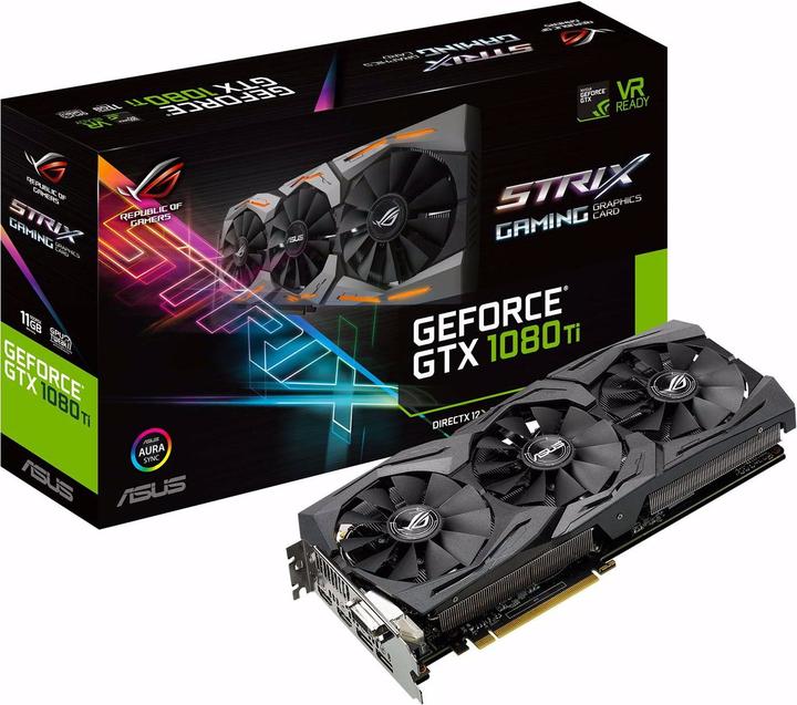 Image du produit ASUS ROG STRIX GeForce GTX 1080 Ti 11G GAMING (11 Go)
