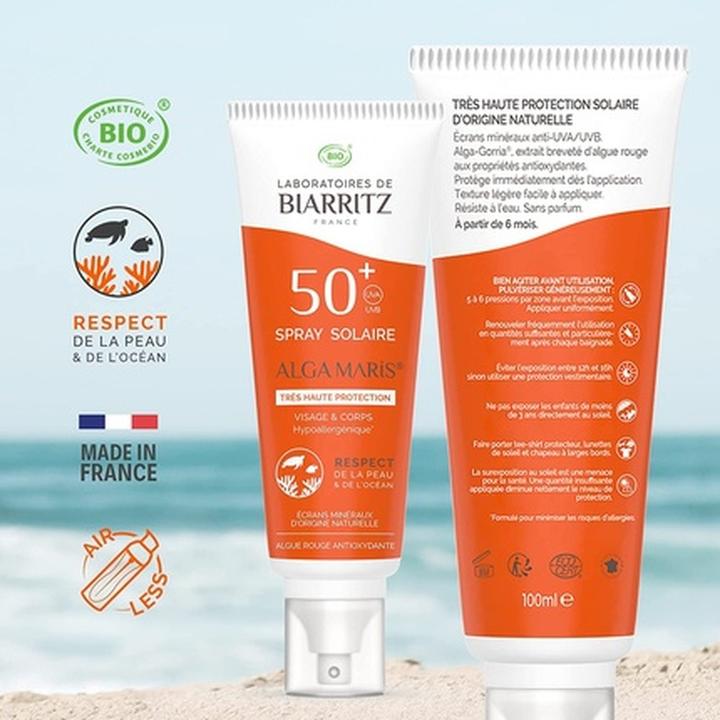Produktbild Laboratoires de Biarritz Alga Maris (Sonnenspray, SPF 50+, 100 ml, 500 g)
