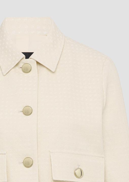 Image du produit S.Oliver Indoor-Jacke Leichte Jacke mit Strukturmuster und goldfarbenen Knöpfen (44)