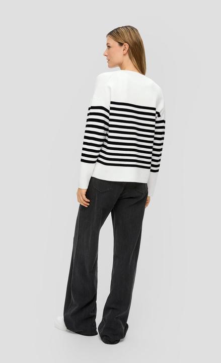 Produktbild s.Oliver Strickjacke Strickjacke in gestreiftem Muster (42)