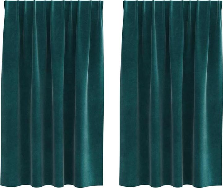 Produktbild VidaXL Dunkelgrüne Vorhänge (140 x 140 cm)