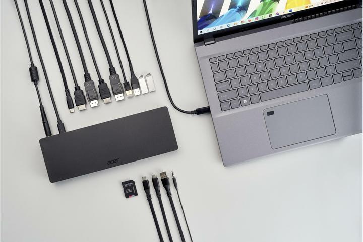 Image du produit Acer Station d'accueil Thunderbolt 4 T701 avec câble d'alimentation EU ADK250 (Thunderbolt, 1 portion)