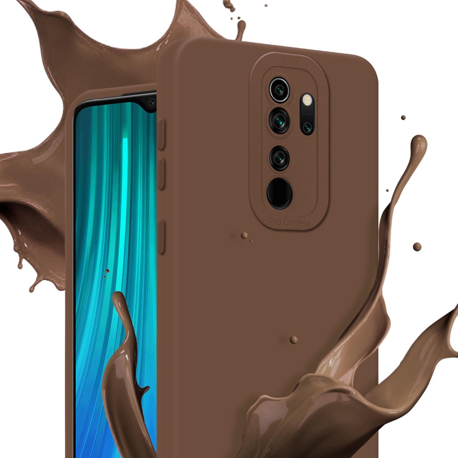 Thumbnail - Cadorabo Hülle für Xiaomi RedMi NOTE 8 PRO im TPU Fluid LM162 Style (Xiaomi Redmi Note 8 Pro), Smartphone Hülle, Braun