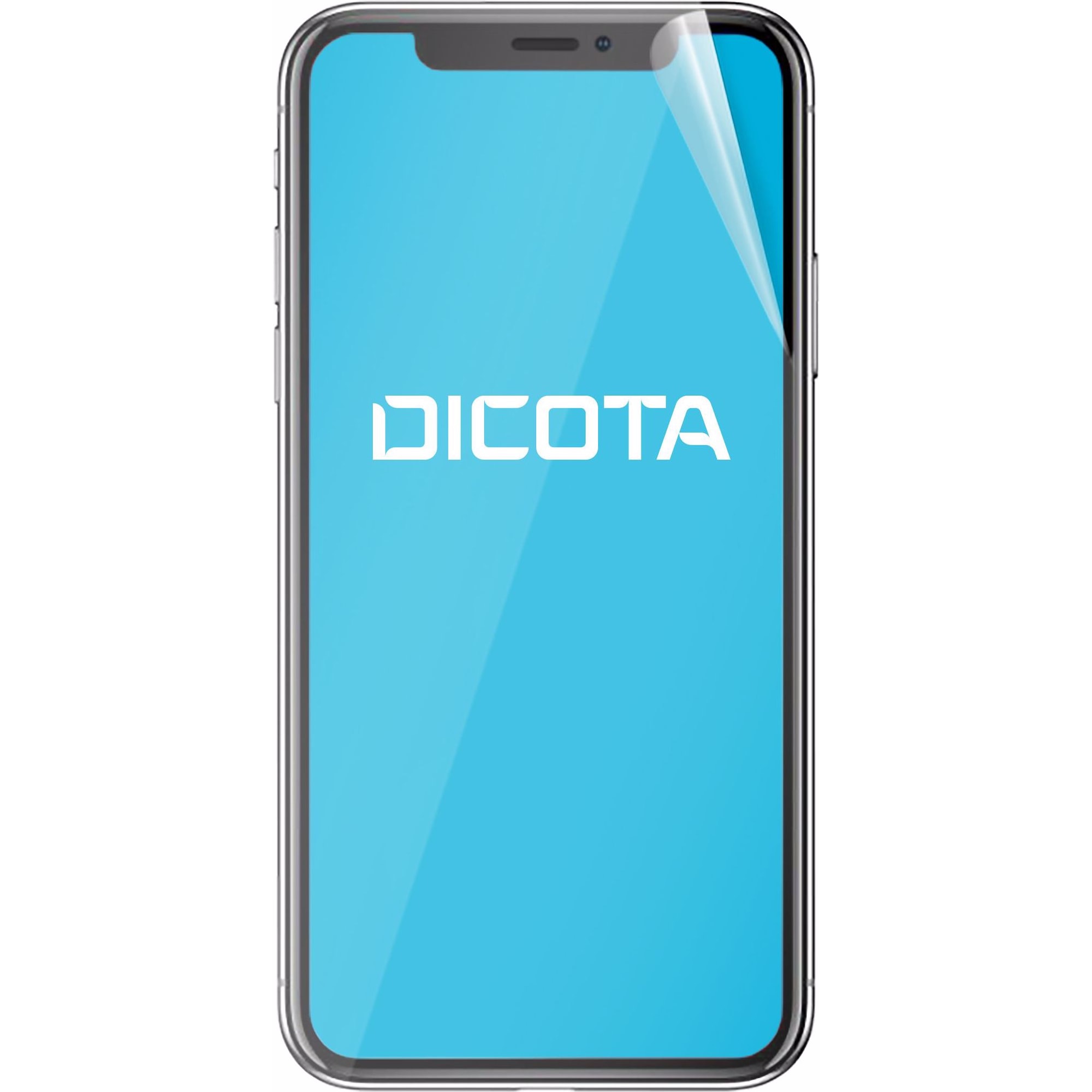 Dicota Anti-Glare Filter (1 Stück, Apple iPhone X), Smartphone Schutzfolie, Schwarz