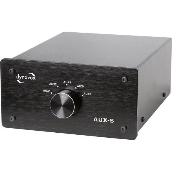 Dynavox AUX-S Cinch-Audio-Switch Schwarz, Switch Box