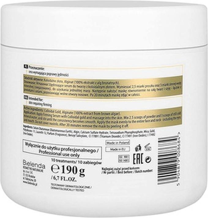 Actual product image Bielenda Professional - Face Algae Mask With Colloidal Gold Face Mask From Colloidal Gold 190G (500 ml)