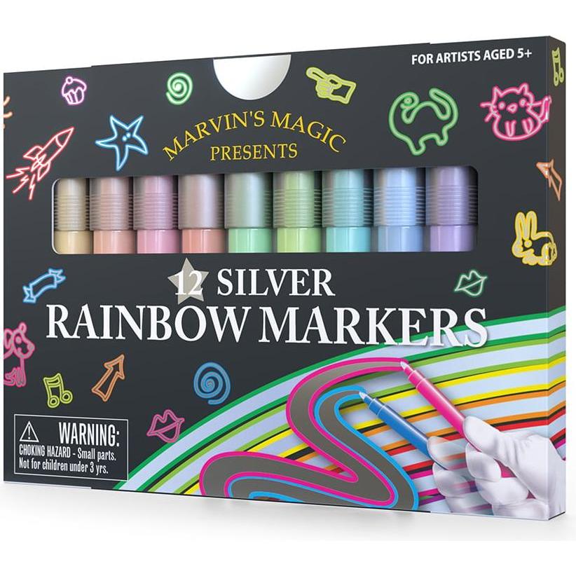 Marvin's Magic Marvins Magic - Silver Rainbow Markers - (MMART002)