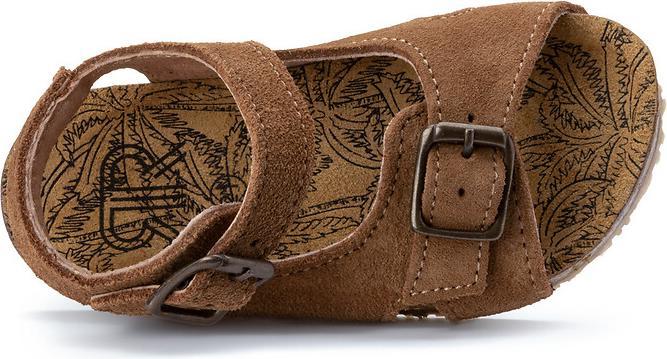 Actual product image La Redoute Collections Leather sandals with buckle (23)