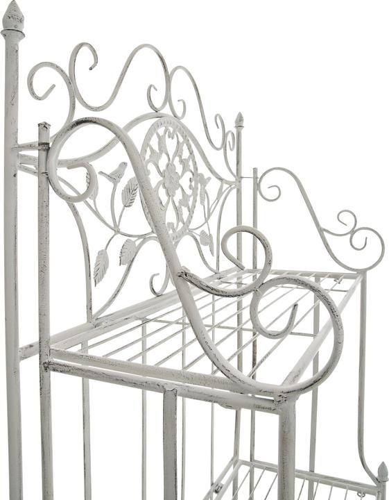 Actual product image CLP Flora floor standing shelf, antique white (66 x 32 x 175 cm)