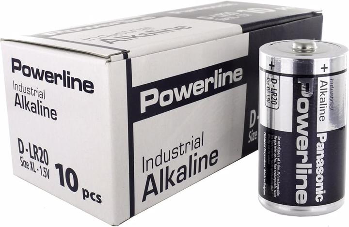 Immagine prodotto Panasonic Linea elettrica industriale alcalina (10 pz., D)