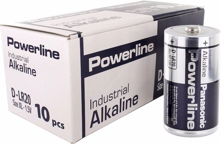 Produktbild Panasonic Powerline Industrial Alkaline (10 Stk., D)