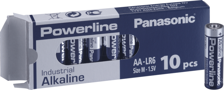 Produktbild Panasonic Powerline Industrial Alkaline (10 Stk., AA)