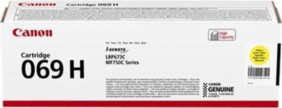 Actual product image Canon 069H (Y)