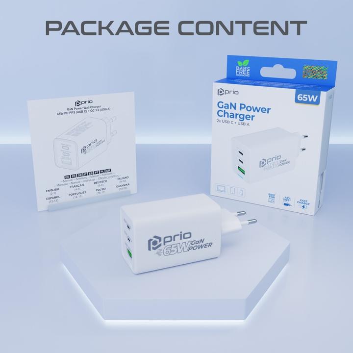 Immagine prodotto prio Caricabatterie da parete (65 W)