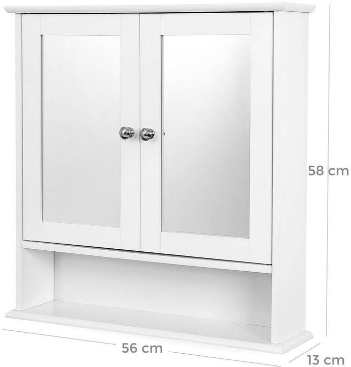 Produktbild Vasagle Spiegelschrank LHC002 (56 x 13 x 58 cm)