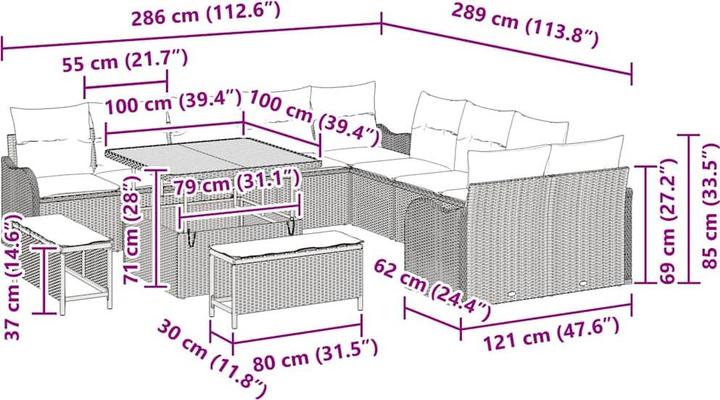Produktbild vidaXL Zoie