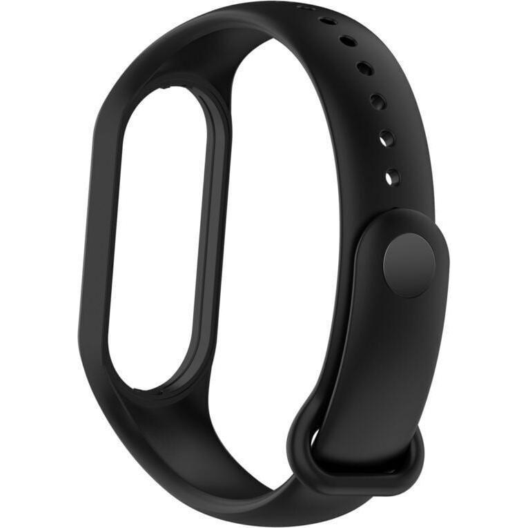 Thumbnail - Strap-it Silikonarmband (Silikon, Mi Band 7), Uhrenarmband, Schwarz