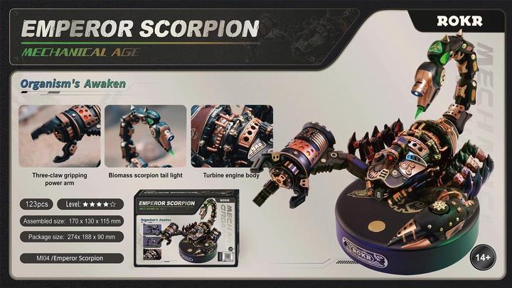 Produktbild Rokr 3D Steampunk Skorpion Bausatz