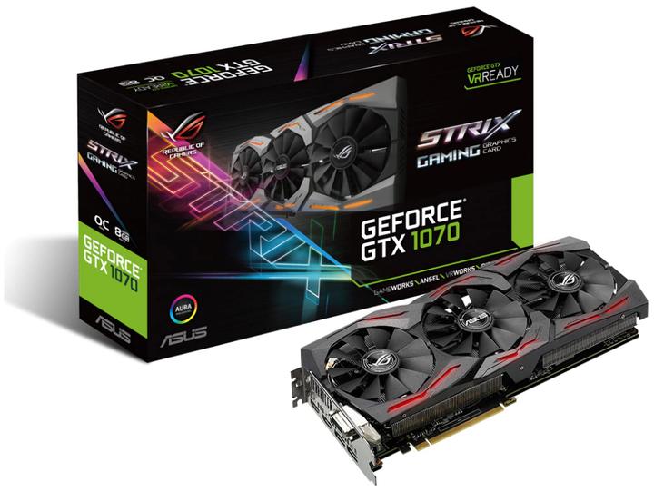 Image du produit ASUS GeForce GTX 1070 STRIX O8G GAMING (8 Go)