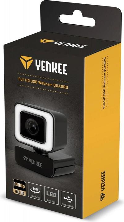 Produktbild Yenkee Webcam YWC 200 Full HD Plug @ Play QUADRO LED lighting (2 Mpx)