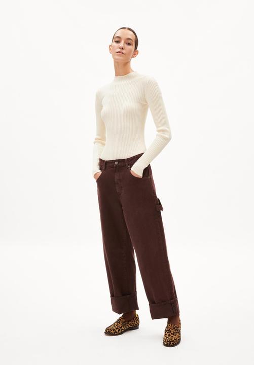 Actual product image Armedangels Alaania Pullover Stand-Up Collar Oatmilk (L)