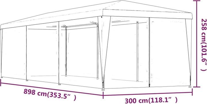 Produktbild vidaXL Desirae (300 cm, 900 cm)