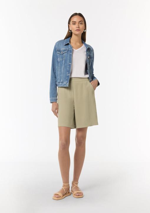 Produktbild Comma Hose Weite Bermuda aus fliessendem Viskosetwill (36)