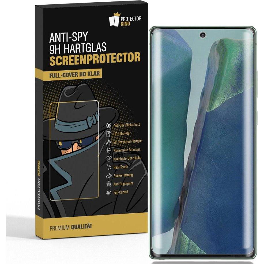 Protectorking 1x Echtes Tempered 9H Panzerhartglas Blickschutz (1 Stück, Samsung Galaxy Note 20), Smartphone Schutzfolie
