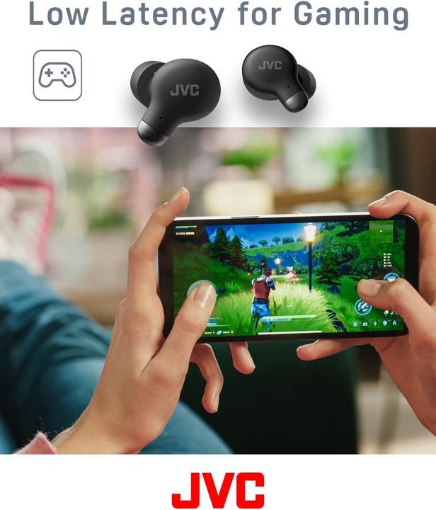 Actual product image JVC HAZ250T Noise Cancelling Bluetooth Wireless Memory Foam Earbuds Black (ANC, 8 h, Wireless)