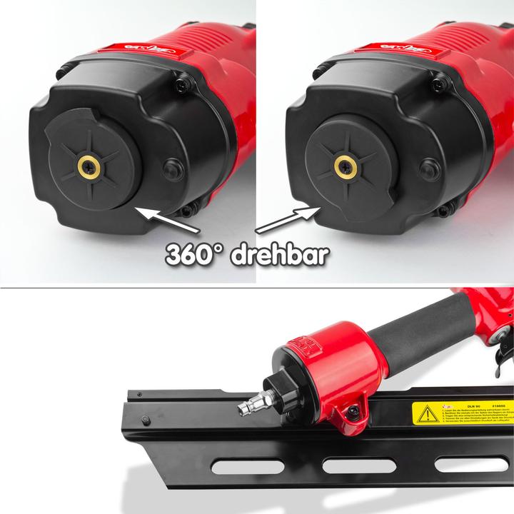 Actual product image Dema Pneumatic nailer with case | 50-90 mm
