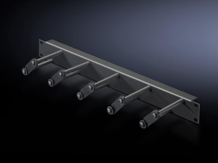 Actual product image Rittal Cable management panelwith cable routing bars, 1U, 1 pc(s)