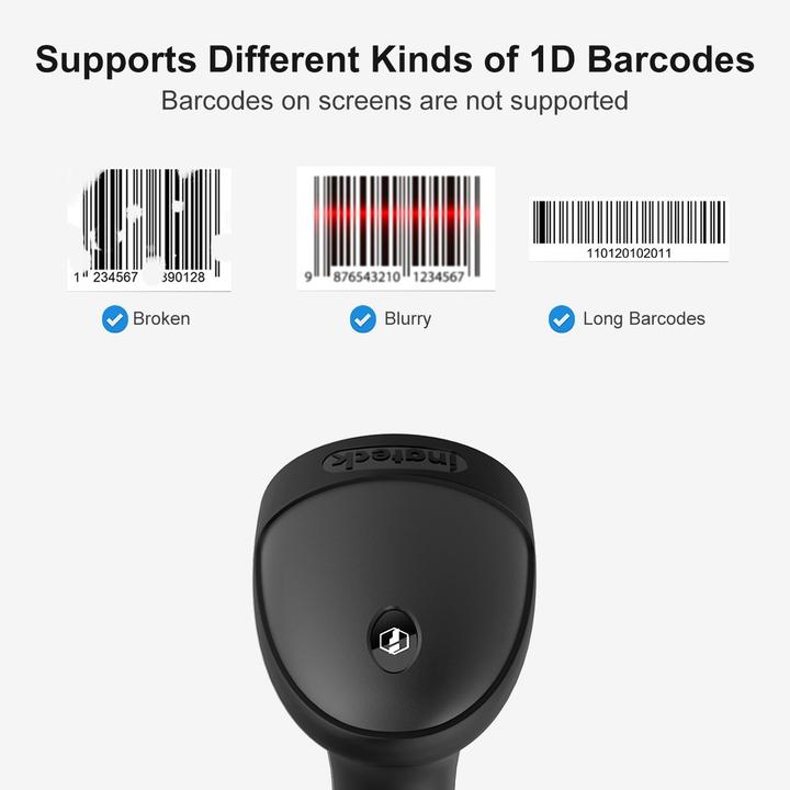 Produktbild Inateck Barcodescanner 33 black (BCST-33 black) (1D-Barcodes)