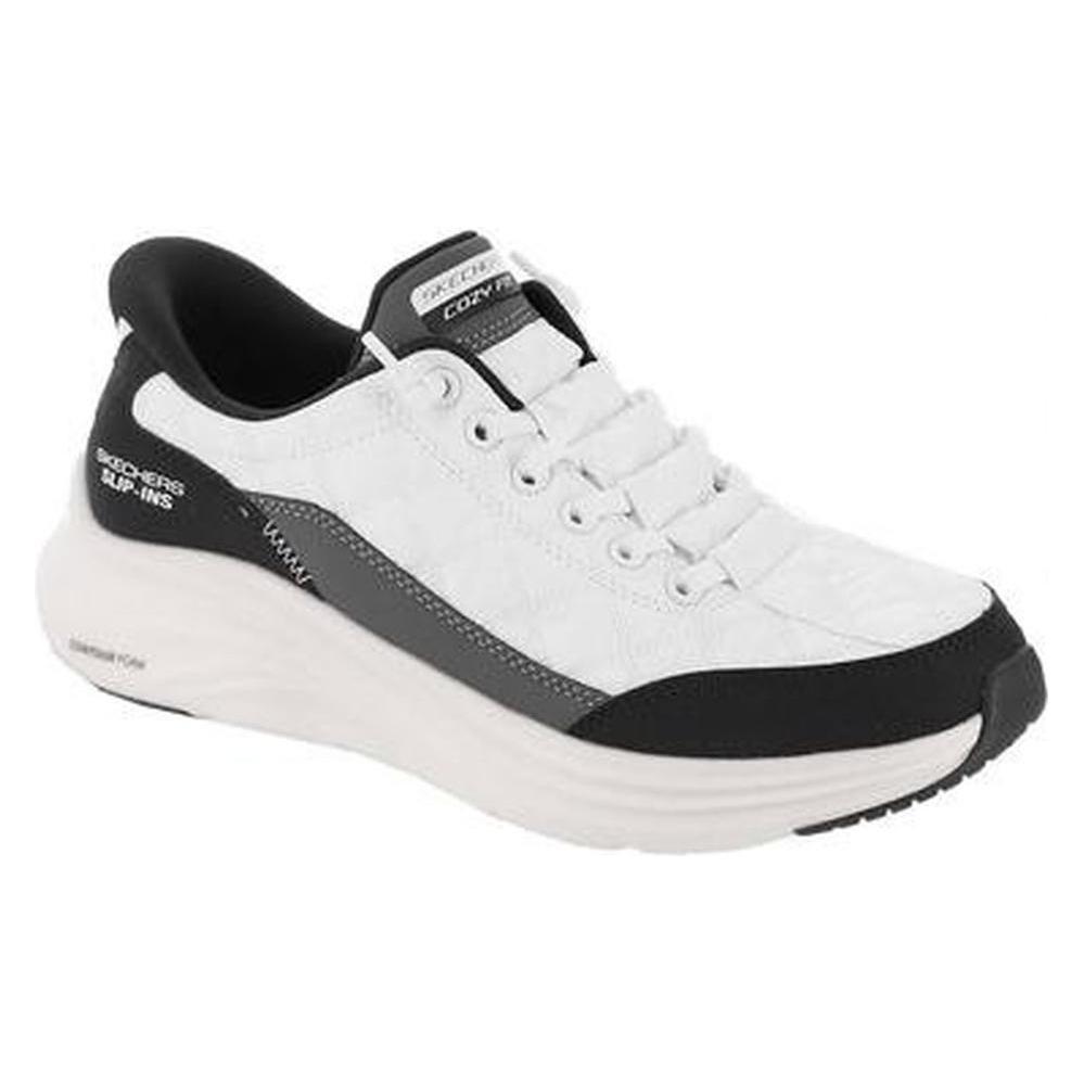 Skechers, Vrouwen, Sneakers, Damen-Konturschuhe, Zwart, Wit, (37)