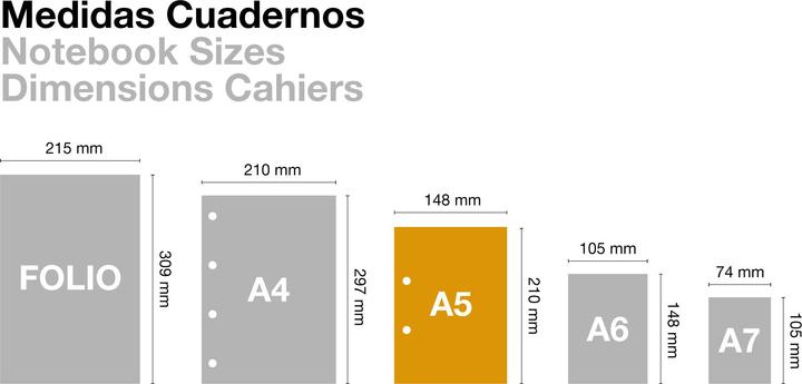 Actual product image Miquelrius Message Notebook (A5, Checked, Hardcover)