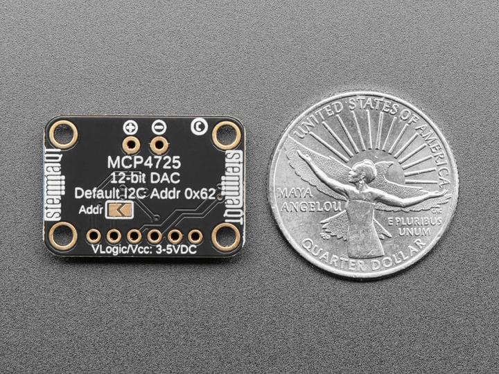 Actual product image Adafruit MCP4725 Breakout Board (12Bit DAC) (Timepiece)