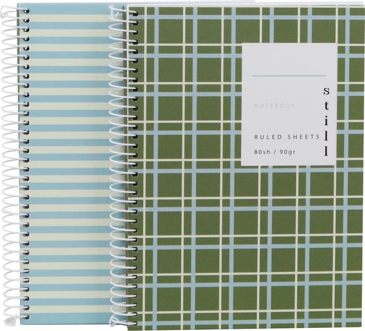 Immagine prodotto Ancor Quaderno a spirale con copertina rigida A5 80sh/90g foderato STILL (A5, Righe, Copertina rigida)