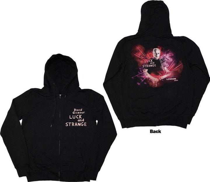 Actual product image Universal Textiles Unisex Adult Luck & Strange London Back Print Full Zip Hoodie (XL)